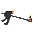 thumbnail image 2 of LHCER 4pcs 4inch Bar F Clamps Clip Grip Quick Ratchet Release Woodworking DIY Hand Tool Kit,F Clamp, Woodworking Clip, 2 of 8