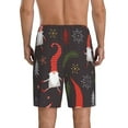 thumbnail image 3 of Naloa Cute Christmas Gnomes Men's Short Pajama Pants, Lounge Comfort Shorts with Elasticized Waistband and Side Pockets - 4X-Large, 3 of 9