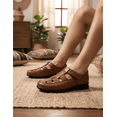 thumbnail image 4 of Huarache en Piel Borrego Mujer | Comodidad Casual | Piel Genuina | Suela Antiderrapante |, 4 of 5
