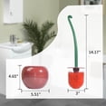 thumbnail image 2 of Cherry Toilet Brush, Cute Toilet Bowl Cleaners Brush and Holder Set, Unique Fruit Bathroom Decor Supplies and Fun Bathroom Accessories., 2 of 6