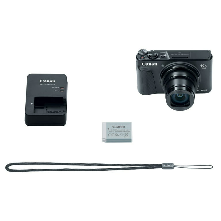 Canon SX740BK PowerShot SX740 HS Digital Camera - Black - Walmart.com