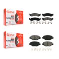 thumbnail image 1 of SIM Front Rear Semi-Metallic Brake Pads Kit for Car 2010-2012 Ford Taurus SHO KSM-100067, 1 of 8