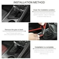 thumbnail image 3 of CheroCar Gear Shift Panel Covers Trim for Dodge Challenger 2015-2022, Black ABS Carbon Fiber, 3 of 8