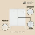 thumbnail image 4 of Naomi Armoire d'Appoint Moderne 31,5 avec 3 Tablettes Ajustables, Blanc, 4 of 9