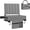Grey, variant on Stadium Seat for Bleachers with Back Support and Cushion, Bleacher Seats with Shoulder Strap and Cup Holder, Padded Portable Folding Comfort Stadium Chair, for Sports Events, Red (1pcs)