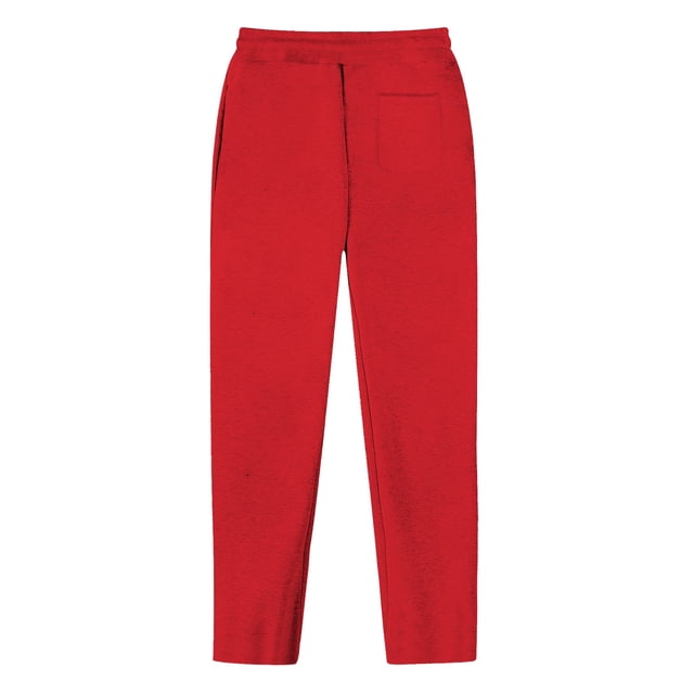 Uinagy Men's Solid Color Casual Straight Trousers with Pockets