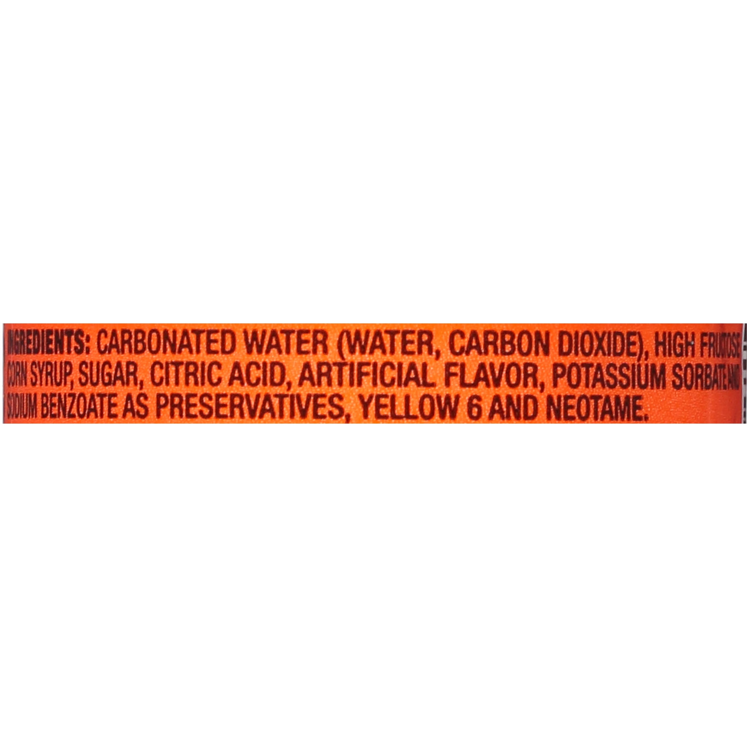 Fruity King Mini Soda, Orange, 5.75 Fl Oz