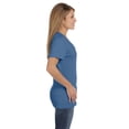 thumbnail image 4 of Hanes Ladies' 4.5 oz., 100% Ringspun Cotton nano-T V-Neck T-Shirt - S04V, 4 of 4