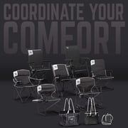 Timber Ridge TEGO™ FlowMotion™ Rocking Camping Chair, Folding Outdoor Rocker with Cup Holder, Obsidian Peak