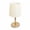 White-1, variant on Yhmxh Farmhouse Cute Small Table Lamp, 11 Inch Wooden Base Bedside Lamp with Beige Linen Lampshade, Warm LED Night Lights, Space-Saving Nightstand Lamp for Bedroom Living Room (Coffee)