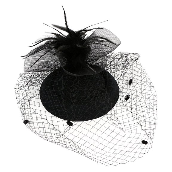 Fimkaul Women's Hair Clips Girls Tea Pillbox Fascinators Headwear Hat For Party Hat Cocktail Headband Wedding Guest Gifts