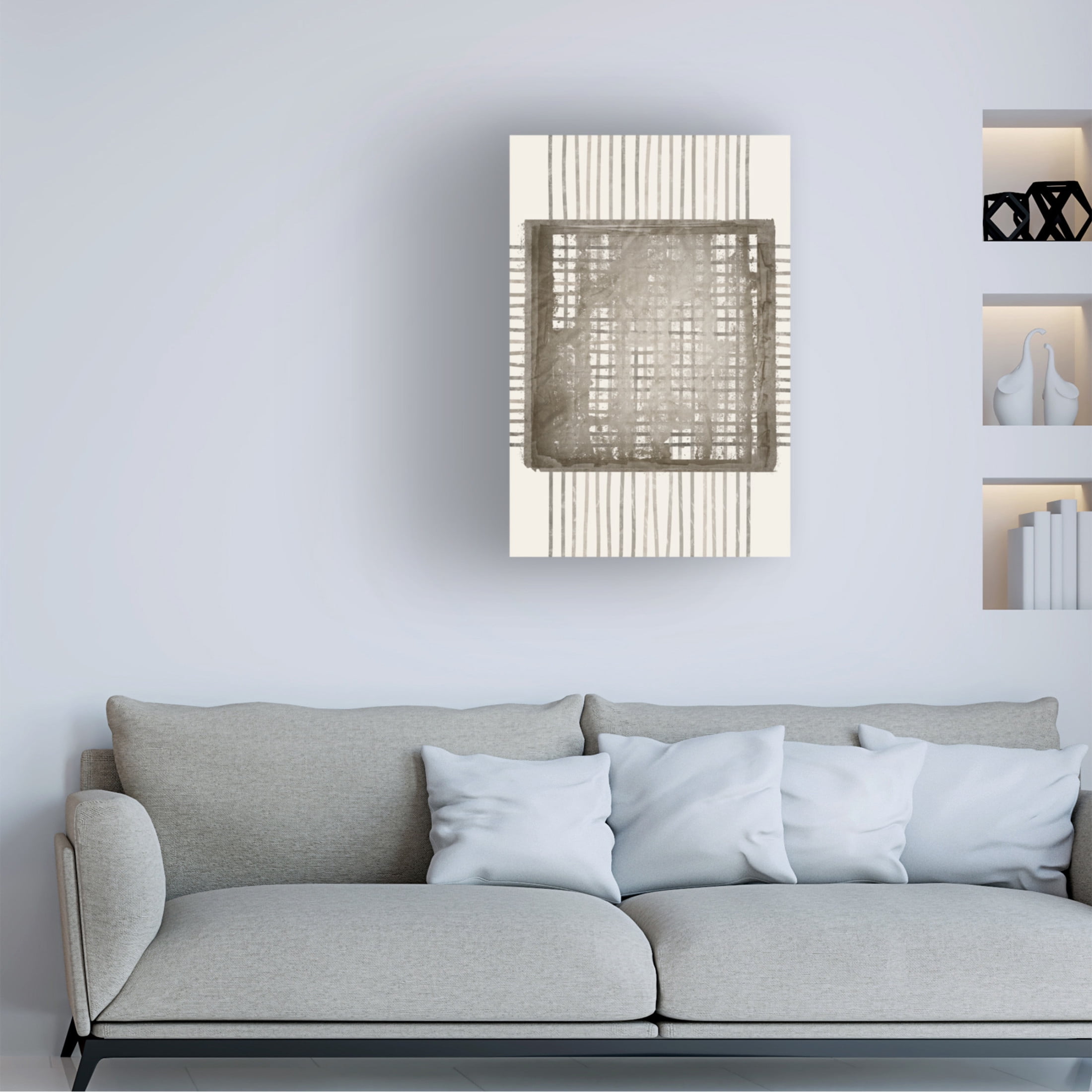Canvas Wall Art - Ema Paraschiv 'Cocoa Ropes No3' Wall Art for Living Room, Bedroom, or Office D?cor by Trademark Fine Art - 12 x 19 Inches