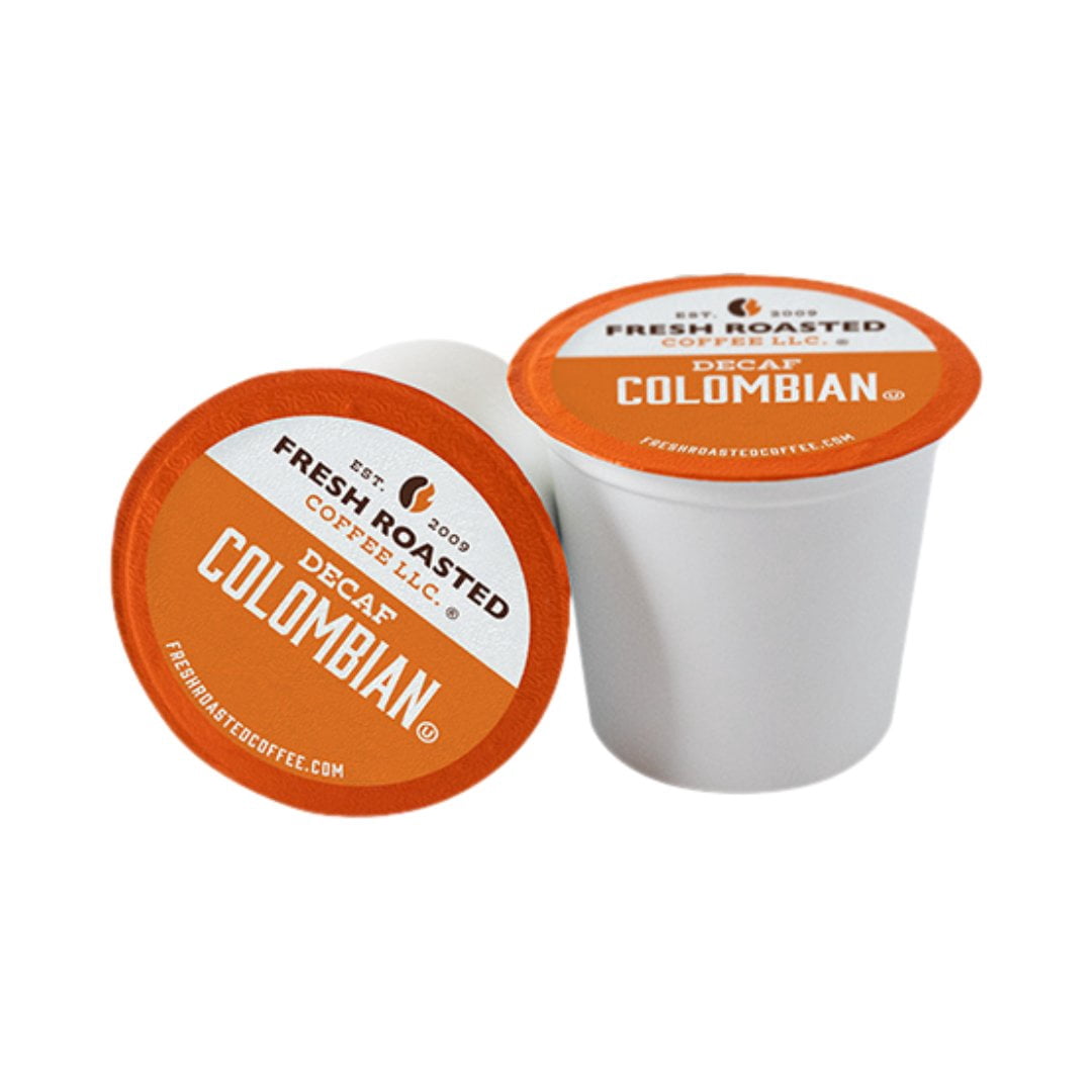 Fresh Roasted Coffee, Colombian Decaf, Medium Roast, K-cup Compatible, 72 Count