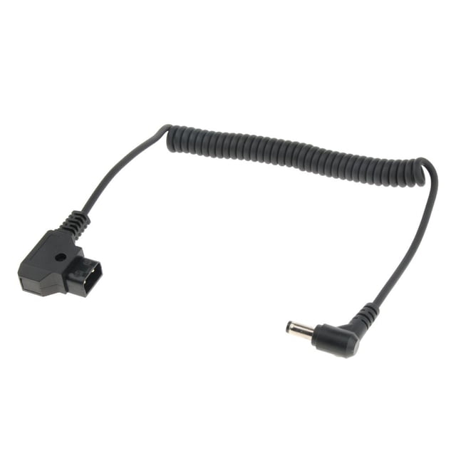 Cable de Fuente de Alimentación Enchufe de 2,5 X 5,5 Mm en ángulo Al Conector D para Monitor de Cámara shamjiam Cable de alimentación D Tap