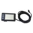 thumbnail image 2 of Electric Bike Display Panel, Multi Function 24V 36V 48V 60V ABS Electric Bike LCD Display  for D31.8mm D22.2mm Handlebars, 2 of 8
