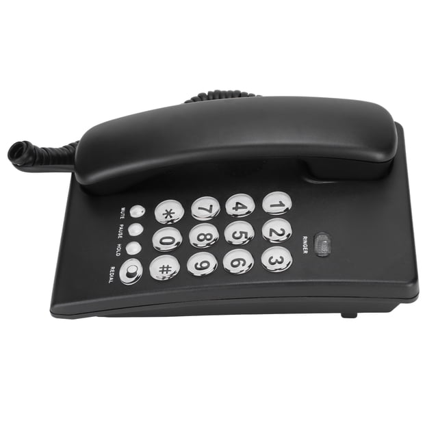 KXT504 Teléfono Con Cable De Escritorio, Pantalla LCD Teléfono Fijo De Escritorio Teléfono De Escritorio Multifunción Para Oficina En Casa Hotel, Plug And Play