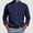 Navy, variant on Zedker 2026 Long Sleeve Mens Dress Shirts Casual Solid Shirts for Men Regular Oxford Tops with Pocket Army Green L