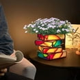 thumbnail image 3 of Limited Time Only! Stacked Books Resin Planter, Mini Desktop Pot for Small Plants, Decorative Desktop Storage, Novelty Resin Flower Pot for Office and Home Décor, 3 of 5