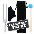 thumbnail image 1 of Juego de horquillas DIMROM 432 Hz de acero inoxidable con martillo y bolsa, 1 of 7