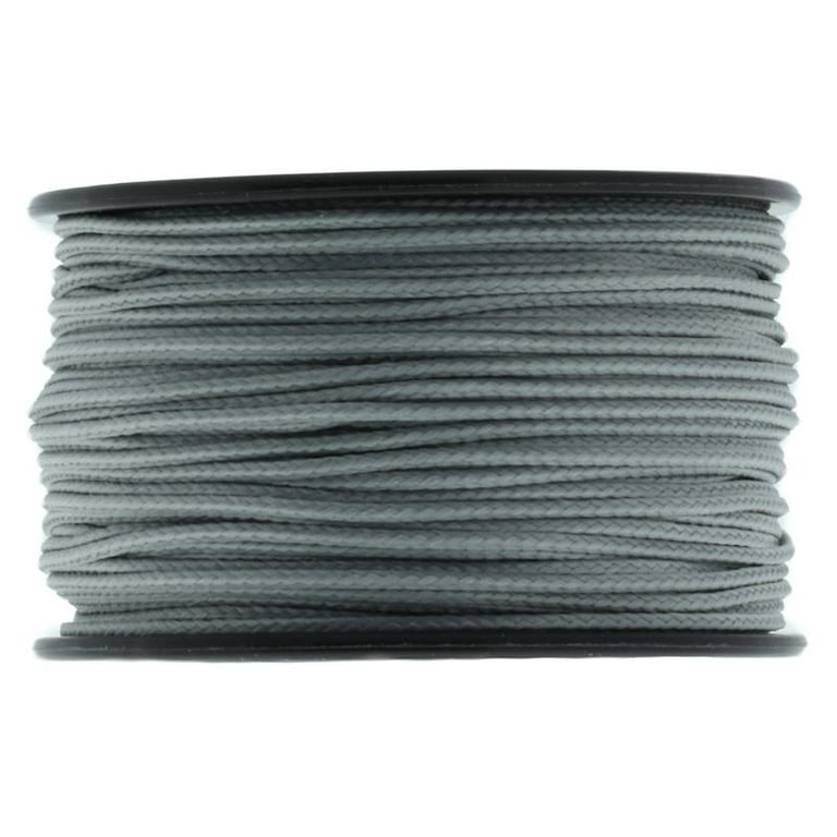 Micro Cord Paracord 1.18mm x 125' Grey by Jig Pro Shop - Made in the USA