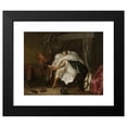 thumbnail image 2 of Adriaen van de Venne 18x15 Black Modern Framed Museum Art Print Titled - Woman and a Jester, 2 of 5