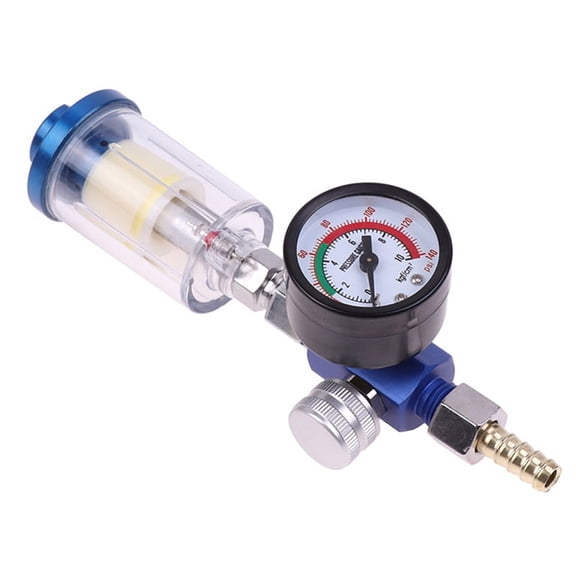 Pneumatic Air Regulator Gauge Water Trap Filter Tool US Adapter Accessories