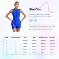 thumbnail image 7 of Alvivi Women Sleeveless Zip Up One Piece Boyleg Swimsuits Surfing Rash Guard Wetsuits Rust L, 7 of 7