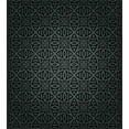 thumbnail image 3 of Dark Grey King Size Duvet Cover Set, Medieval Folkloric Ornament Celtic Pattern Vintage Style Abstract Floral Circles, Decorative 3 Piece Bedding Set with 2 Pillow Shams, Black Grey, by Ambesonne, 3 of 3