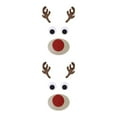 thumbnail image 4 of Transemion Festive Décor Christmas Window Sticker With Adorable Cute Cloth Christmas Window Stickers Door Decal Elk head 2Set, 4 of 6