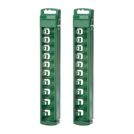 

Uxcell Socket Organizer 1/2 Drive 10 Slots Portable Shallow Socket Rail Holder 2 Pack