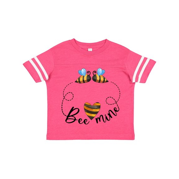 Inktastic Valentine’s Day Bee Mine Cute Bees and Heart Boys or Girls Toddler T-Shirt