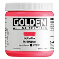 Golden Heavy Body Acrylic Paint - Naphthol Pink, 237 ml Jar