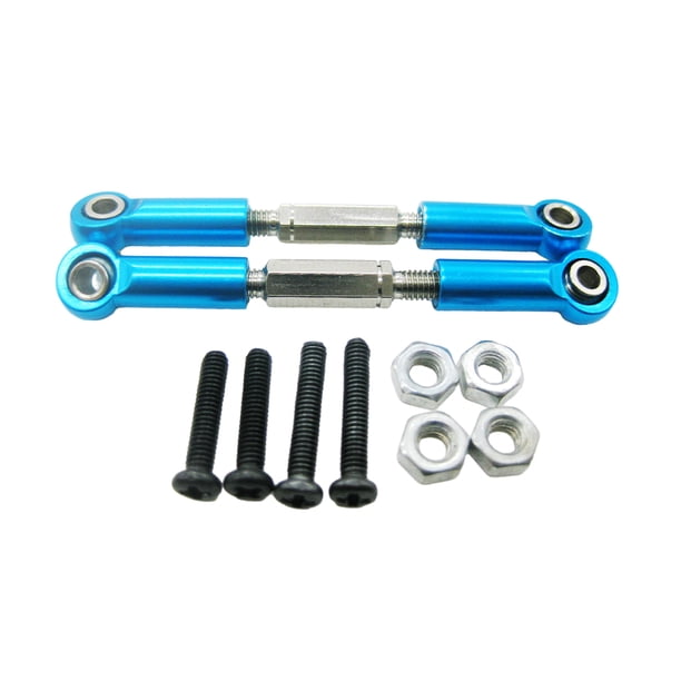 Ounissouiy Enlace de dirección servo de 54-62 mm para 1/14 LC Experiencia de conducción Enlace de dirección servo de 54-62 mm para 1/14 LC Kits de construcción modelo azul