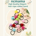 thumbnail image 5 of Sweet Colorful Stuffe Balls Girls Hair Ring Hair Bands Kids Headwear Accessories, 5 of 11