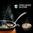 thumbnail image 4 of Unique Bargains 12.6" Silicone Soup Ladle Comfortable Stainless Steel Hand Kitchen Scoop Utensil Cooking Supplies Black, 4 of 6