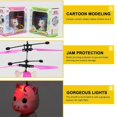 thumbnail image 4 of 26-27 Flying Unicorn Rc Helicopter Toy, Red Cartoon Design With Led Lights, Sensor Control For Outdoor Kids Play, Usb Charging, Durable Plastic, Child, 4 of 4