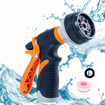Multi-Function Garden Hose Nozzle,Hose Nozzle Heavy Duty,Easy Water Control,8 Spray Patterns Hose Sprayer Nozzle for Watering Plants Lawns Cleaning Cars Showering Pets