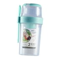 thumbnail image 4 of DOLITY Breakfast Salad Cup Multipurpose Portable Salad Shaker Cup for BBQ Work Dorm Green, 4 of 9