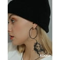 thumbnail image 2 of Hypoallergenic Stainless Steel Hoop Earrings for Women  2mm Thin Lightweight Circle Hoops (30mm,40mm,50mm,60mm,70mm ), 2 of 18