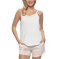 thumbnail image 2 of Felina Women's 4 Piece 100% Cotton Sleep Pajama Set, Tee, Tank, Short, and Capri Pant (Medium, Pink), 2 of 4
