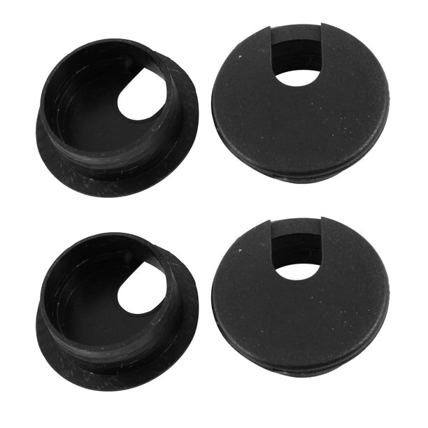 4 Pcs Home Office Desk Computer Round 30mm Mount Cable Cord Grommet