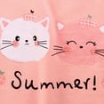 thumbnail image 4 of Youmylove Two Piece Girls Outfits Toddler Kids Girls Winter Long Sleeve Cartoon Cat Prints Pajamas Tops Pants 2Pcs Outfits Clothes Set, 4 of 4