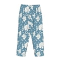 thumbnail image 5 of Xecao Lilies Flowers Women's Straight Lounge Pajama Pants: The Epitome of Relaxed Sleepwear, 5 of 9