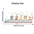 thumbnail image 7 of 1pcs Cartoon Watercolor Elephant Lion Giraffe Star Rainbow Wall Stickers Baby Nursery Kids Room Playroom Wall Decal Home Decor (style1), 7 of 7