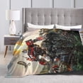 thumbnail image 5 of Transformers Blanket, Super Soft Throw Blanket, Cozy Flannel Blankets For Boys Girls, Warm Blankets For Couch Sofa Bed, 60"X50", 5 of 9