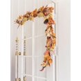 thumbnail image 2 of 6.8FT Thanksgiving Leaf Garland With Pumpkin and Pine Cone, Hanging Autumn Decor for Door, Wall, Staircase, Porch, Balcony, Fireplace, Fall Indoor Decor, 2 of 9