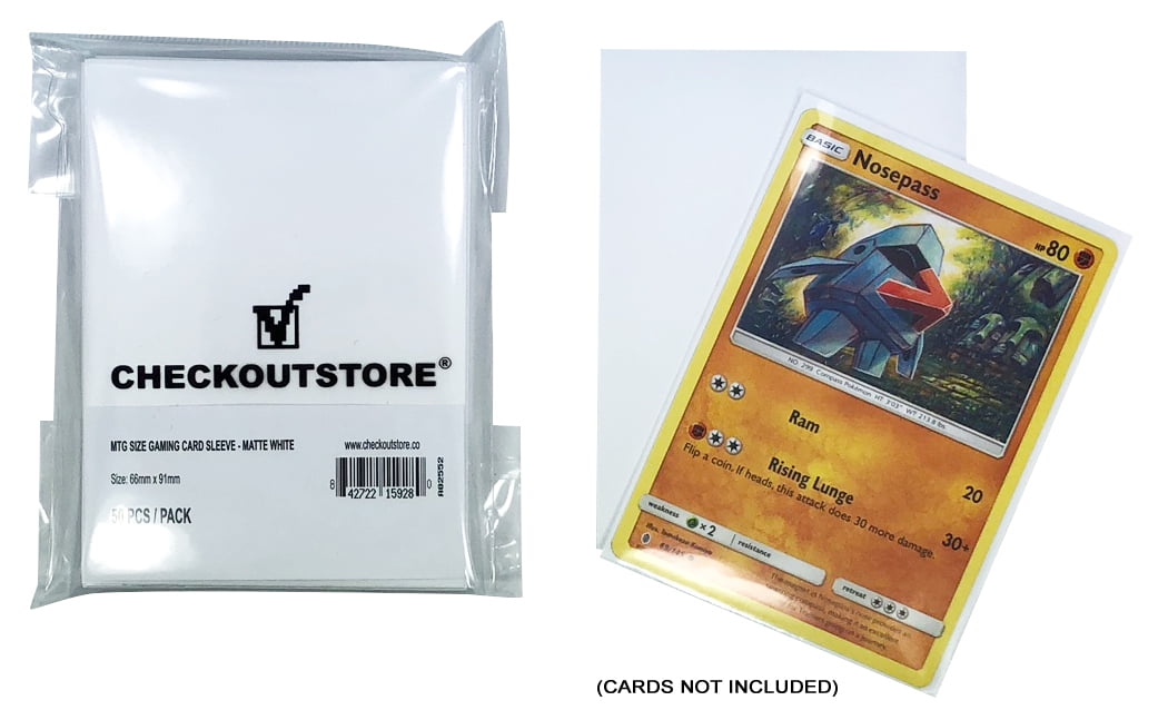 5000 CheckOutStore Matte White Protective Sleeves Compatible with MTG