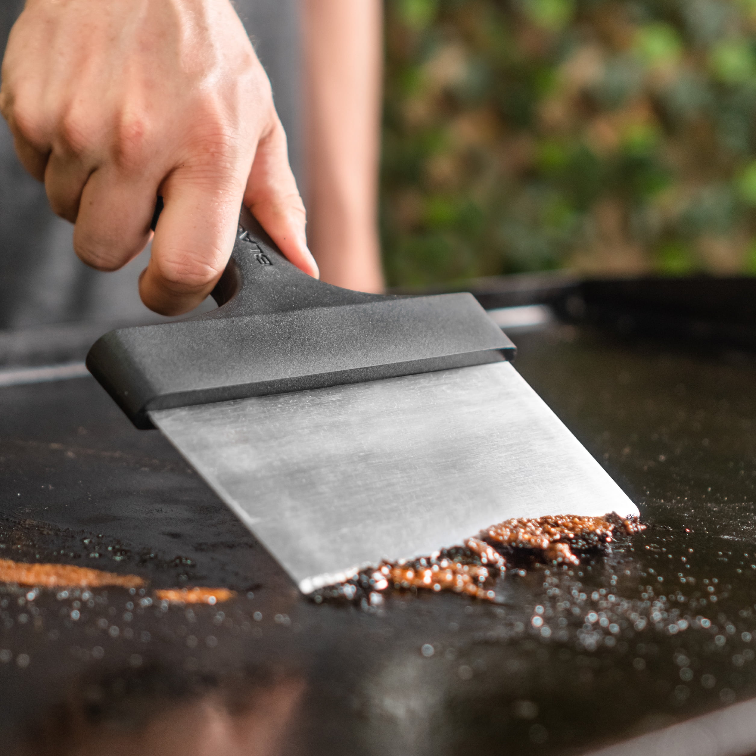 Blackstone Stainless Steel 6" Griddle Scraper with Plastic Handle