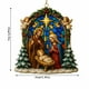 thumbnail image 2 of Uuiauoio Nativity Scene Christmas Ornament with Wreath Holy Family Decor, Festive Holiday Tree Decoration for Christmas Celebrations, Meaningful Keepsake Gift for Holiday Traditions, 2 of 6