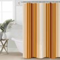 thumbnail image 4 of Shower Curtain Modern Minimalist Ombre Stripe Waterproof Shower Curtain Set with Hooks for Bathroom Showers,Stalls and Bathtubs,54x78InRustic Brown Orange Style, 4 of 9